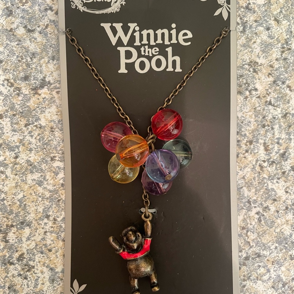 Winnie the Pooh Necklace with Colorful Beads